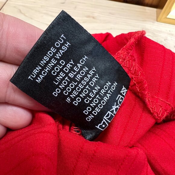 Voodoo Vixen Red Nautical Sleeveless Playsuit Bow Button Accents Size Small - Picture 12 of 12